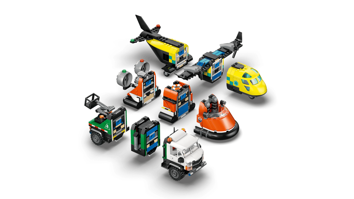 LEGO CITY - Airplane, Service Truck & Hovercraft Remix - 60505