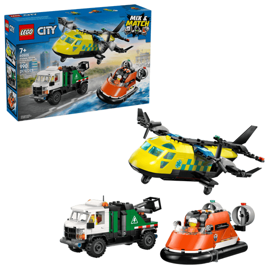 LEGO CITY - Airplane, Service Truck & Hovercraft Remix - 60505
