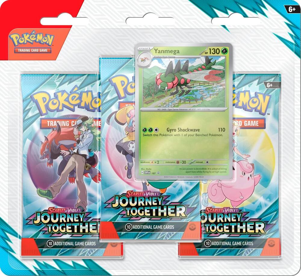 Pokémon TCG: Journey Together 3 Pack Blister - SV9