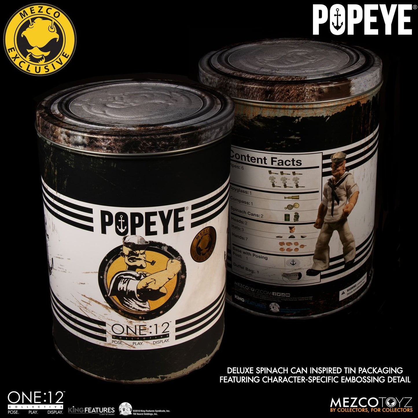 Mezco One:12 Collective - Popeye – Deluxe Sailor Edition