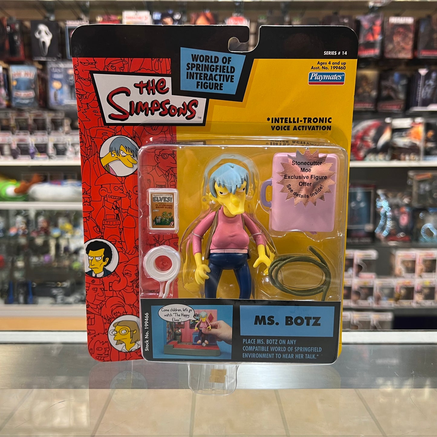 Playmates - The Simpsons World of Springfield - Ms. Botz - Interactive Figures - 2003 - Series #14