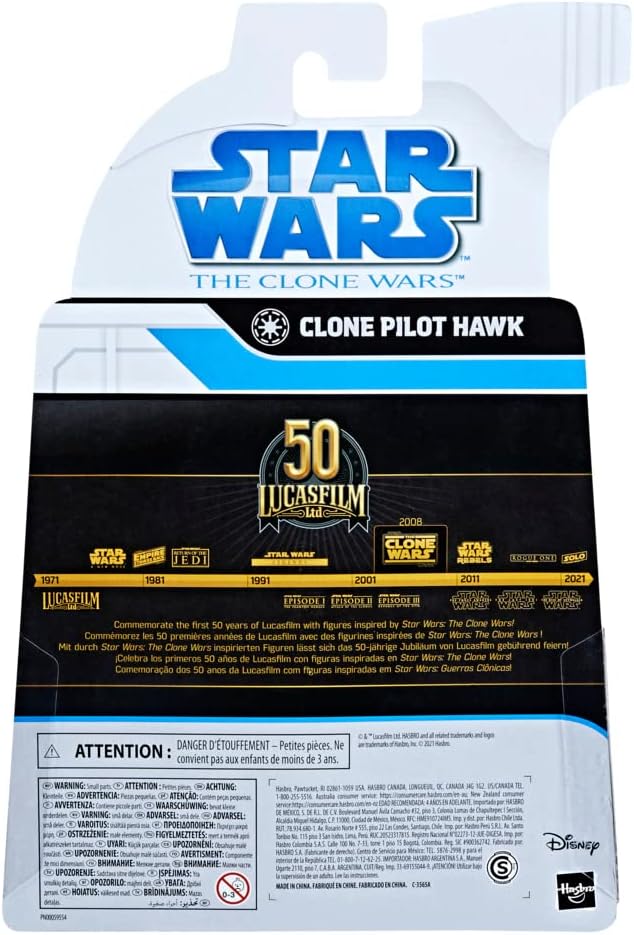 Star Wars The Black Series Archive 50th Lucasfilm - Clone Pilot Hawk