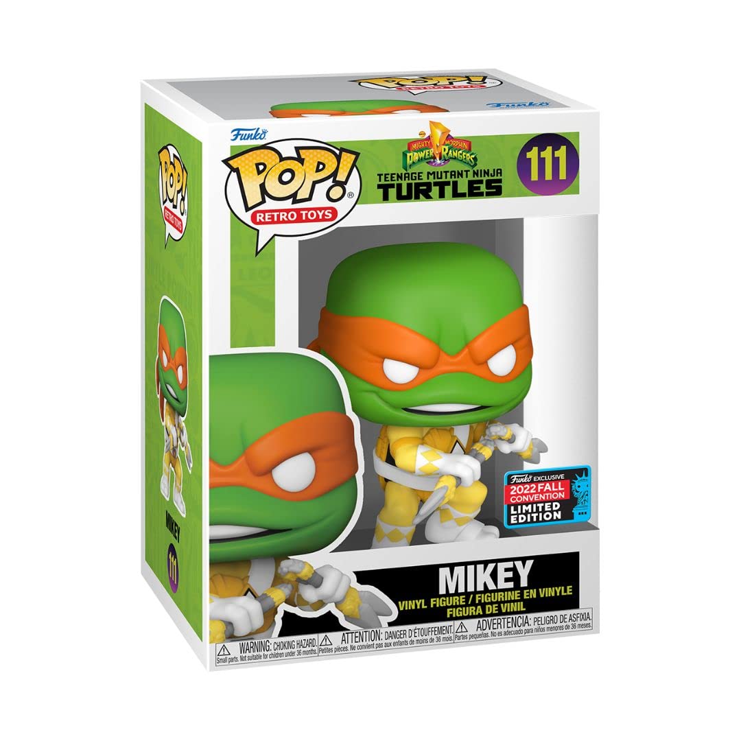 Funko Pop! Retro Toys - Teenage Mutant Ninja Turtles/Mighty Morphin Power Rangers - Mikey - 2022 Fall Exclusive - 111