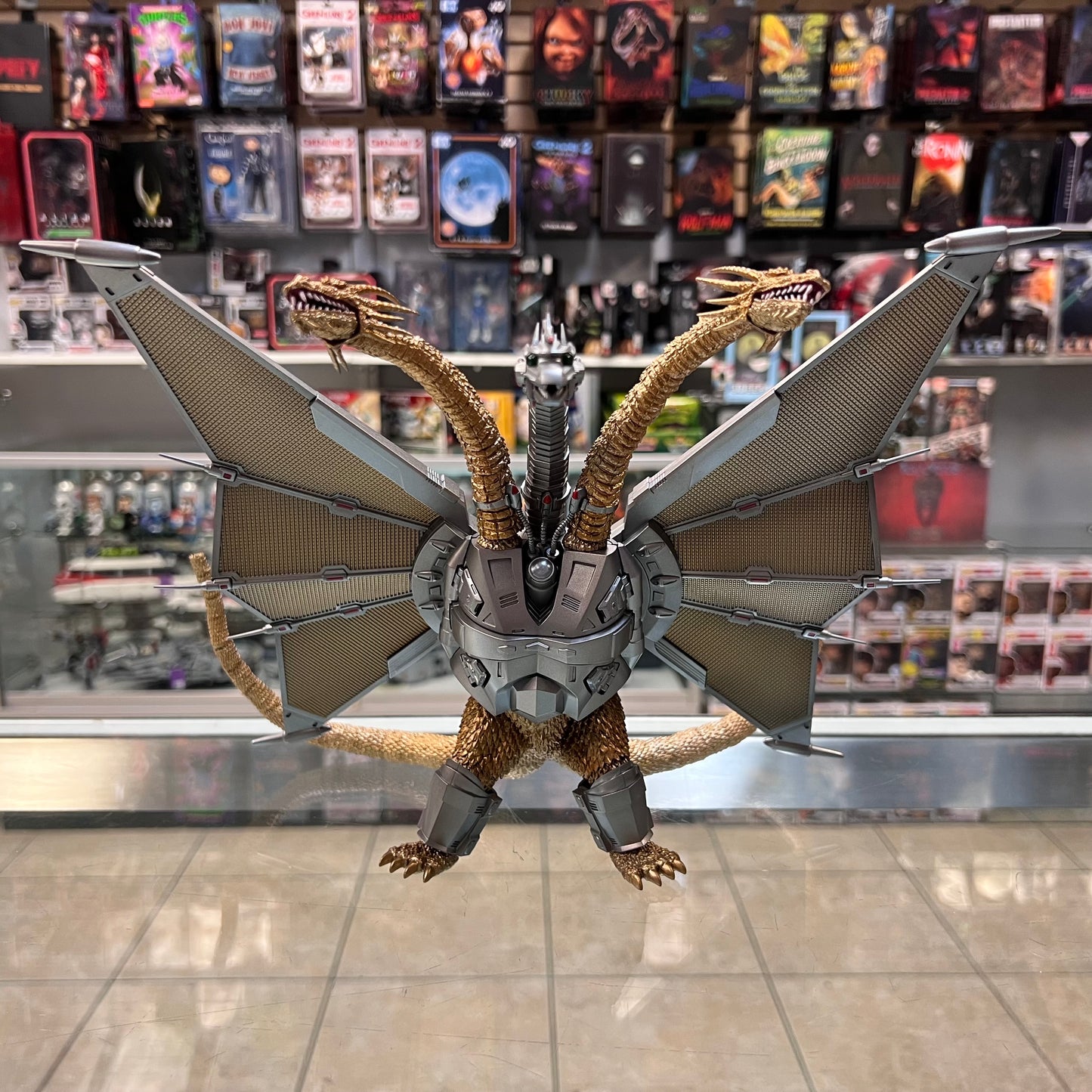 S.H.MonsterArts - MECHA-KING GHIDORAH - Shinjuku Decisive Battle Special Set (OPEN BOX)