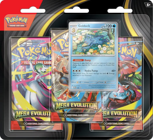 Pokemon TCG: Mega Evolution 3 Pack Blister -ME01: Mega Evolution (MEG)