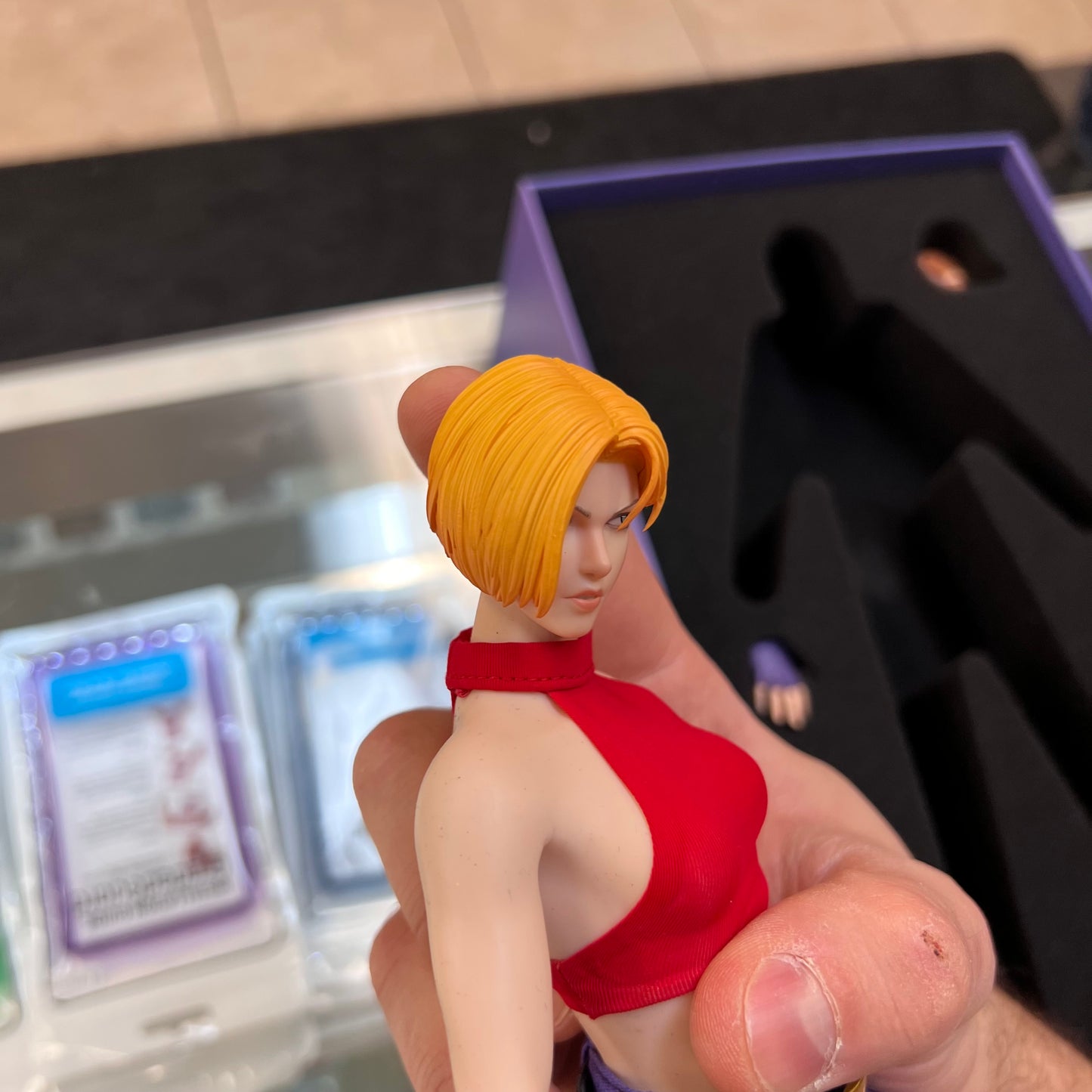 Tunshi Studio - The King Of Fighters'97 - Blue Mary Action Figure 1/6 (OPEN BOX)