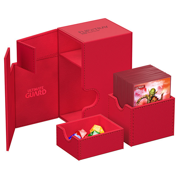 Deck Case: Flip´n´Tray 80+ Standard Size Monocolor - Red