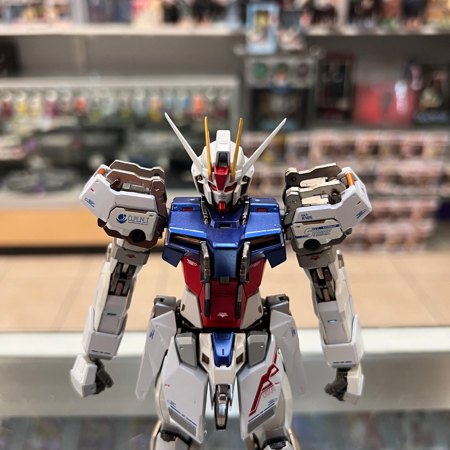 Bandai Metal Build Gundam SEED Aile Strike Gundam Figure (OPEN BOX)