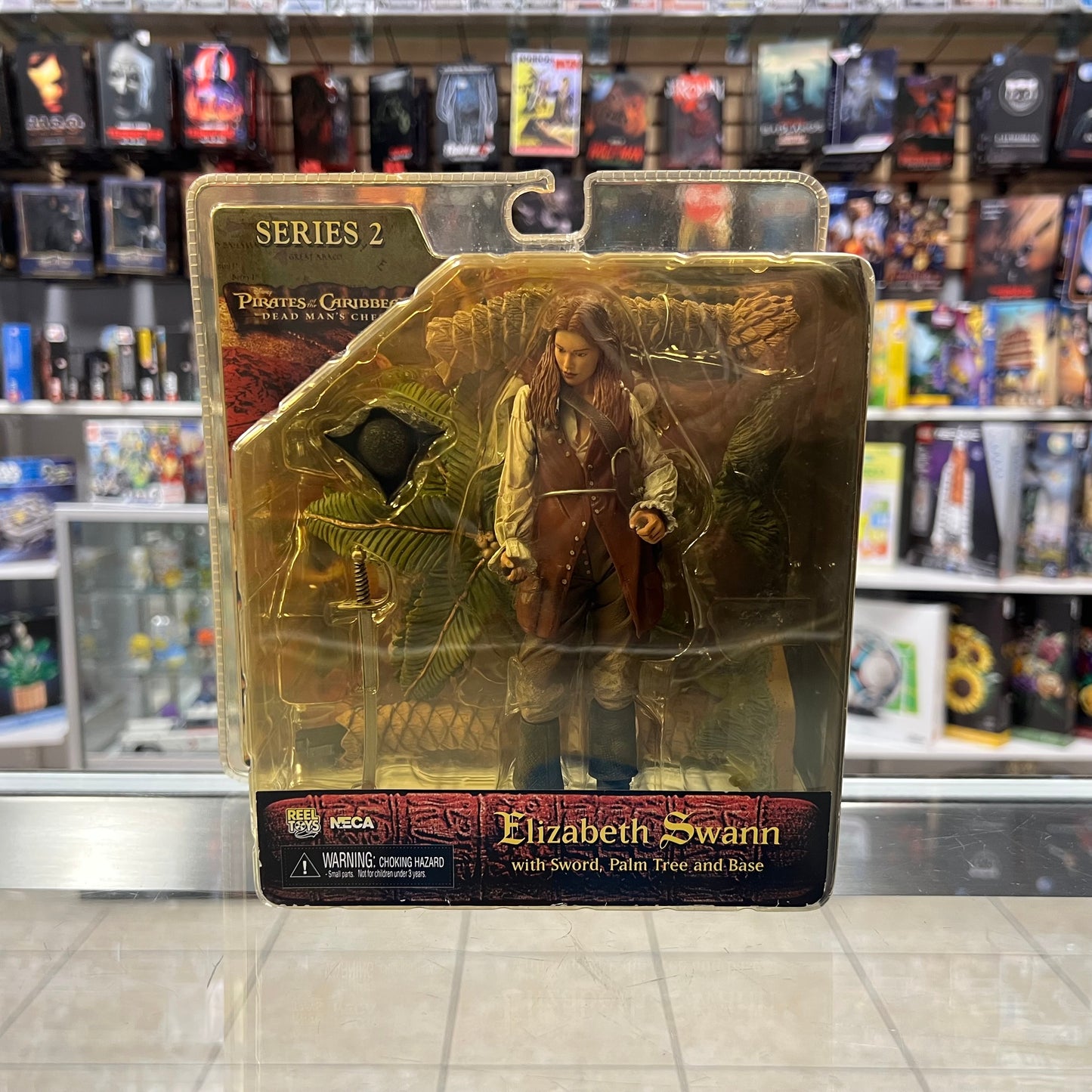 NECA - Pirates of the Caribbean Dead Man's Chest - Elizabeth Swann - Series 2 Action Figure (Yellow Box)