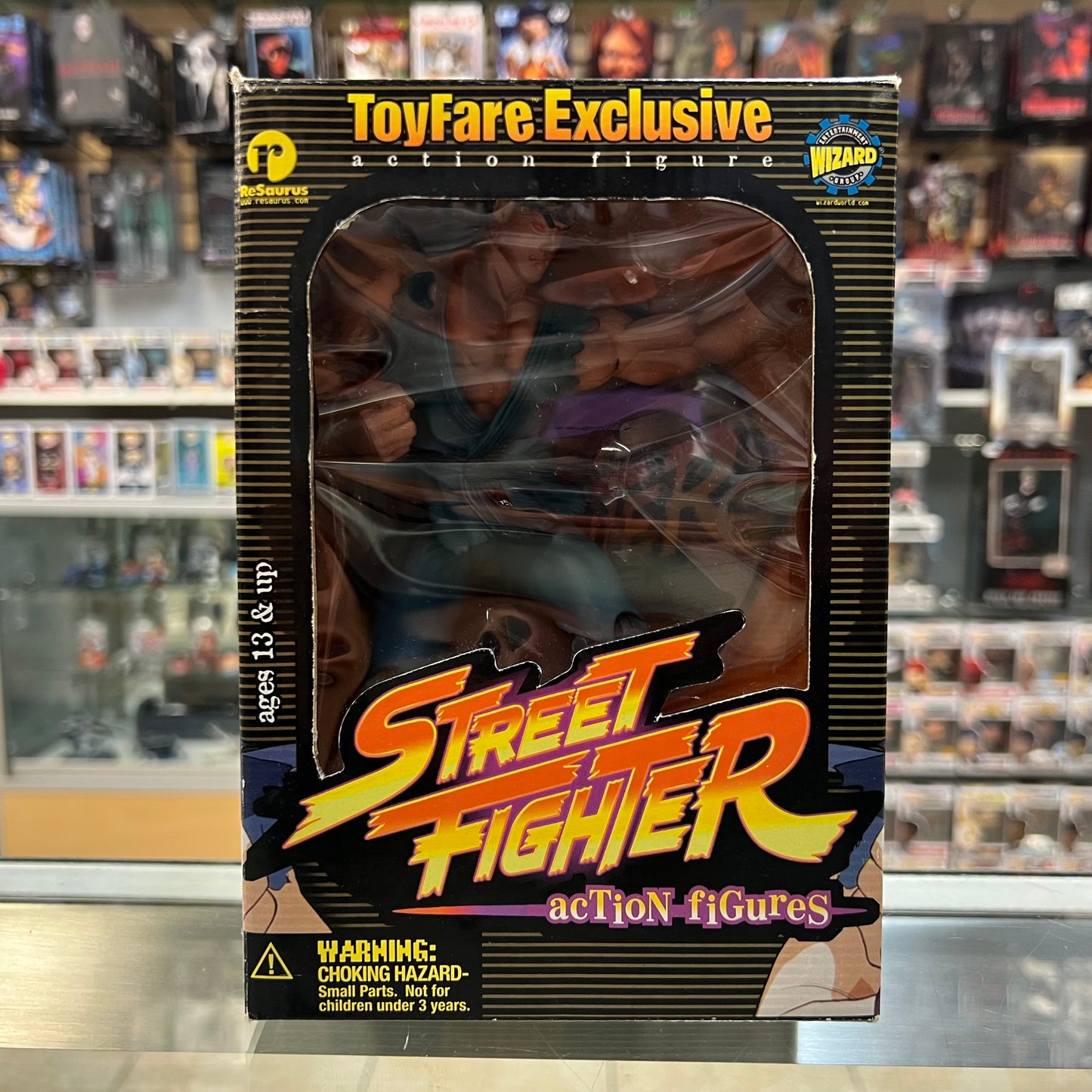 Street Fighter Toyfare Exclusive - Evil Ryu - Action Figure - Resaurus (Wizard World) - 1999