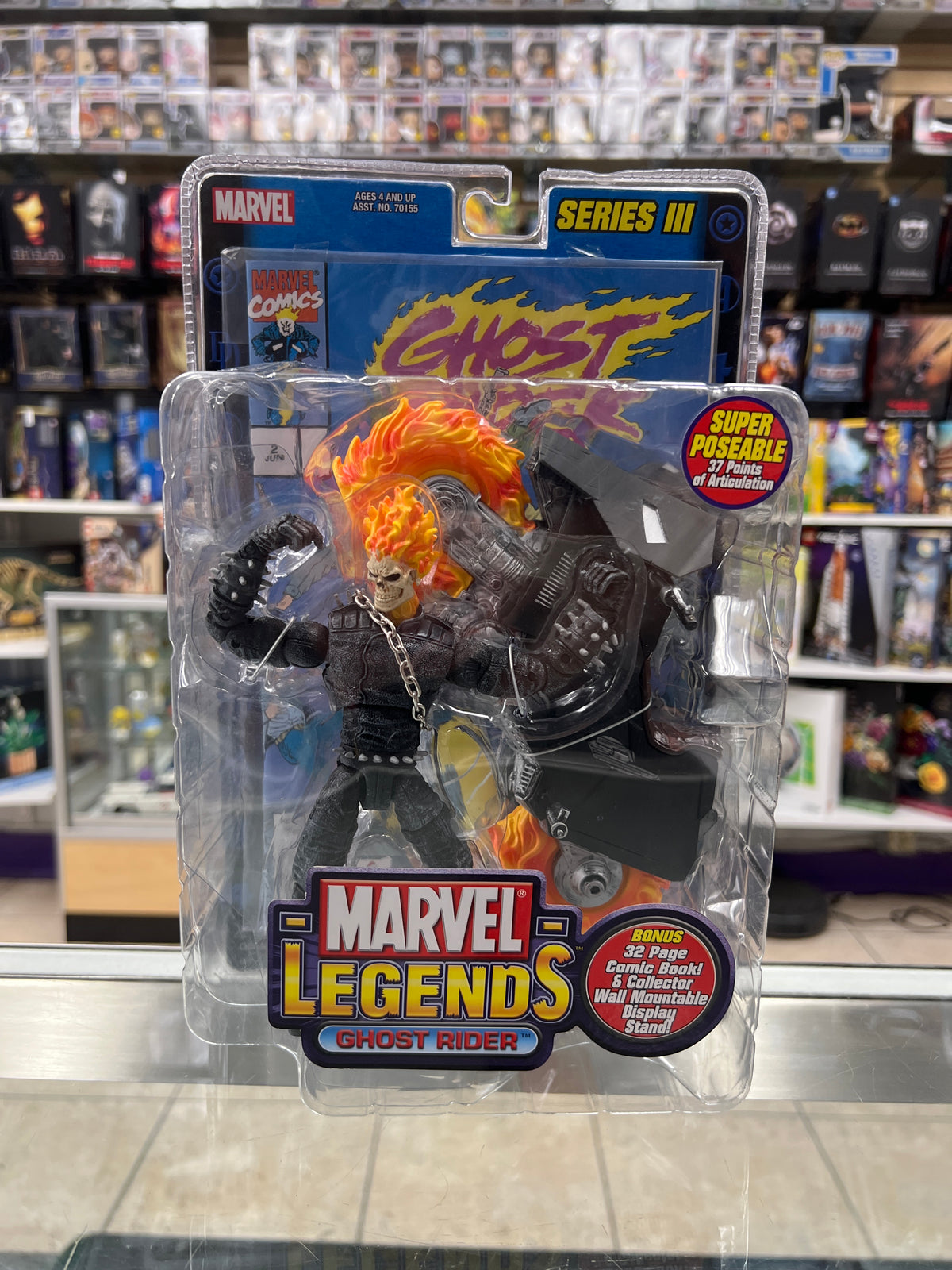 Marvel Legends - Series 3 - Ghost Rider (2002) *BAD BOX* *SEE PHOTOS*