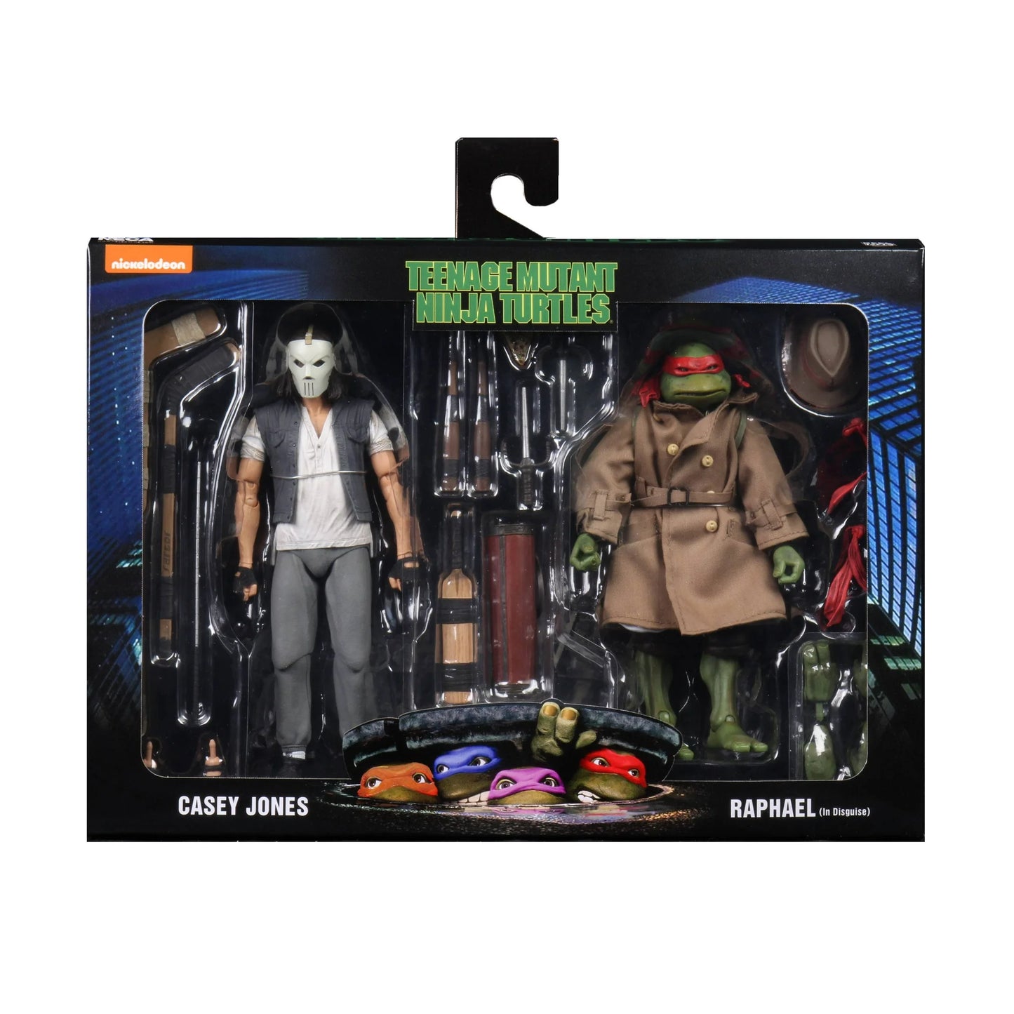 NECA - Teenage Mutant Ninja Turtles - Casey Jones & Raphael (In Disguise) - 2 pack