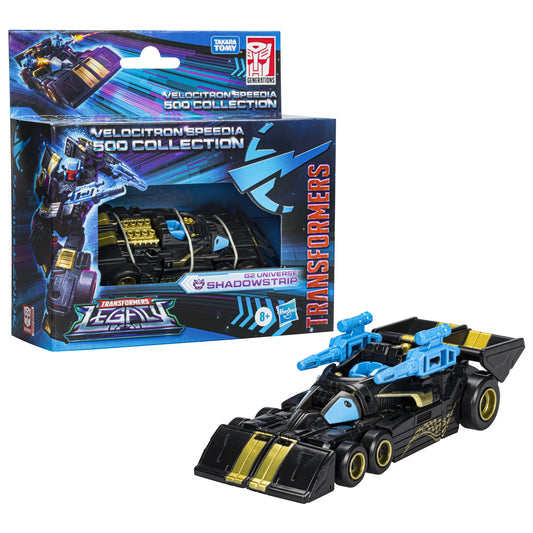 Transformers Legacy Velocitron Speedia 500 Collection - G2 Universe Shadowstrip - Deluxe Class - Action figures