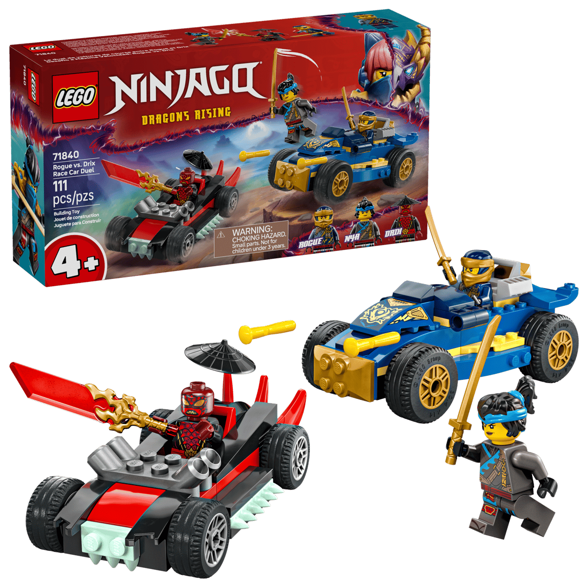 LEGO NINJAGO - Rogue vs. Drix Race Car Duel - 71840