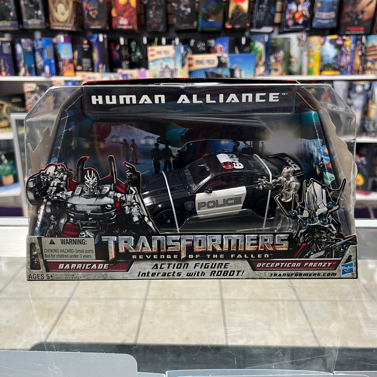 Transformers - Human Alliance - Barricade w/ Frenzy Figure Set - 2009