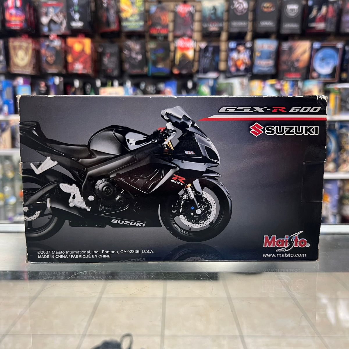 Maisto - Suzuki GSX-R 600 (Black) - 1:12 Scale - 2007 *SEE PHOTOS*
