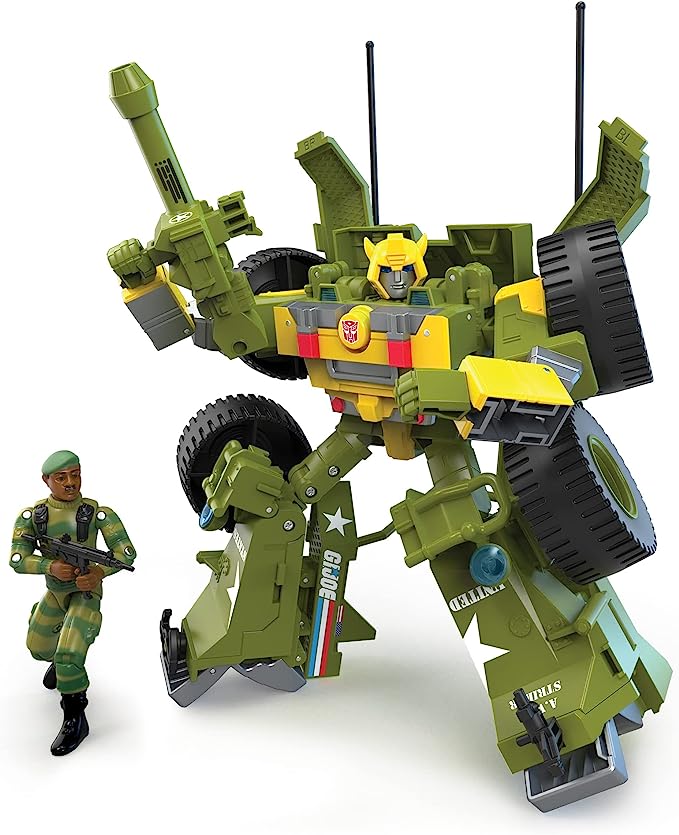 Transformers x GI Joe - Bumblebee A.W.E Striker & Lonzo "Stalker" Wilkinson Deluxe Action Figure