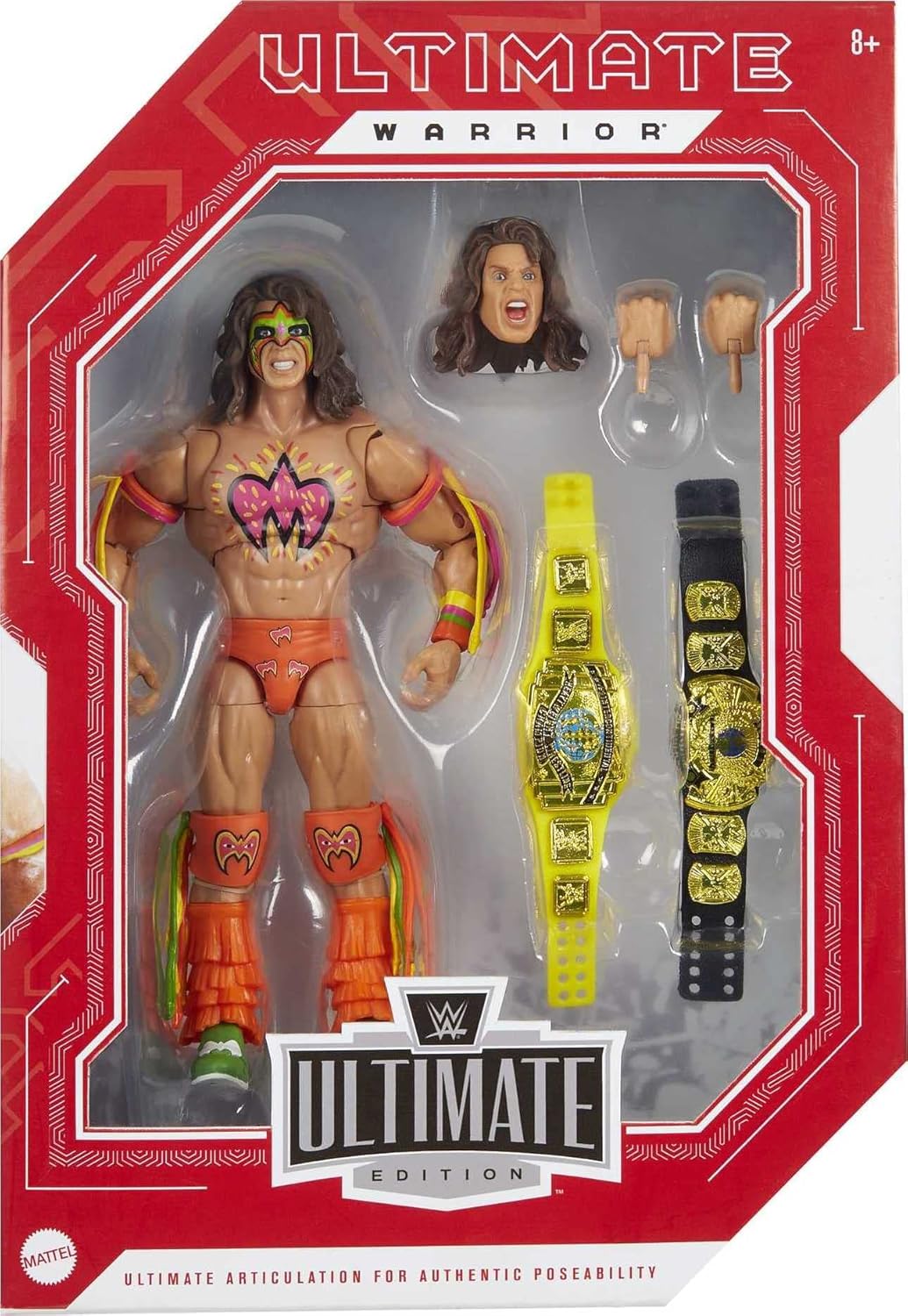 WWE Wrestling Ultimate Edition Fan Takeover Ultimate Warrior Exclusive Action Figure