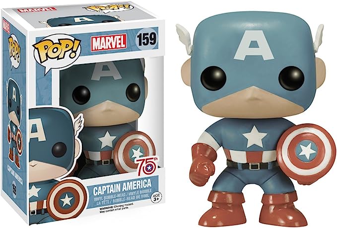 Funko POP Marvel: Captain America Sepia Tone 75th Anniversary Action Figure - 159