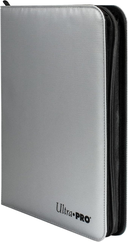 Ultra Pro - Binder: PRO 9-Pocket Zippered Fire-Resistant- Silver