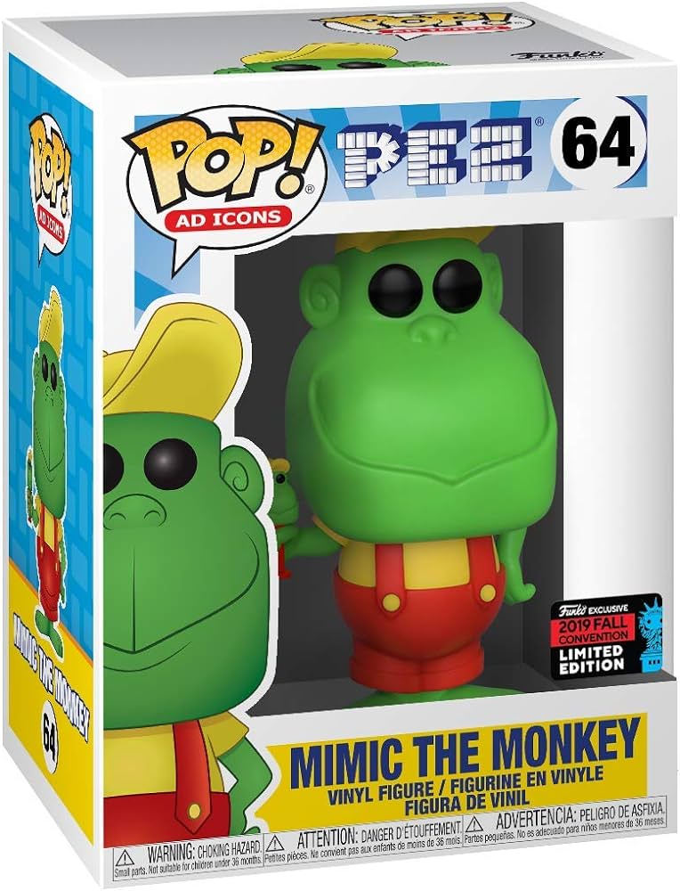 Funko Pop! Ad ICONS - PEZ - Mimic The Monkey - 2019 Fall Convention - 64