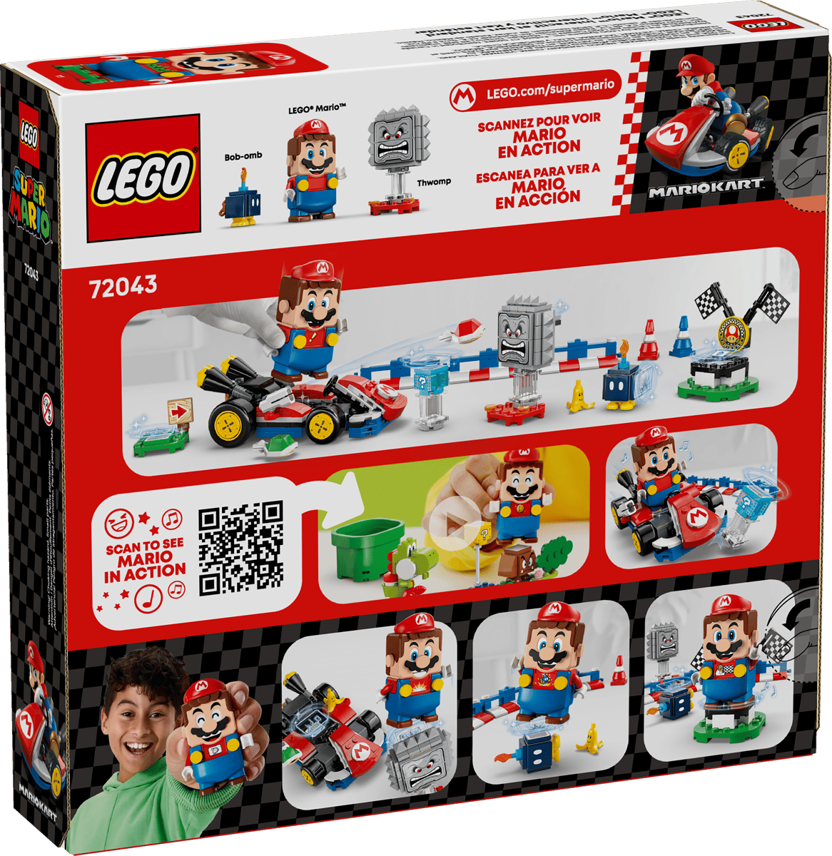 LEGO Super Mario - Mario Kart™ – Interactive LEGO® Mario™ & Standard Kart - 72043