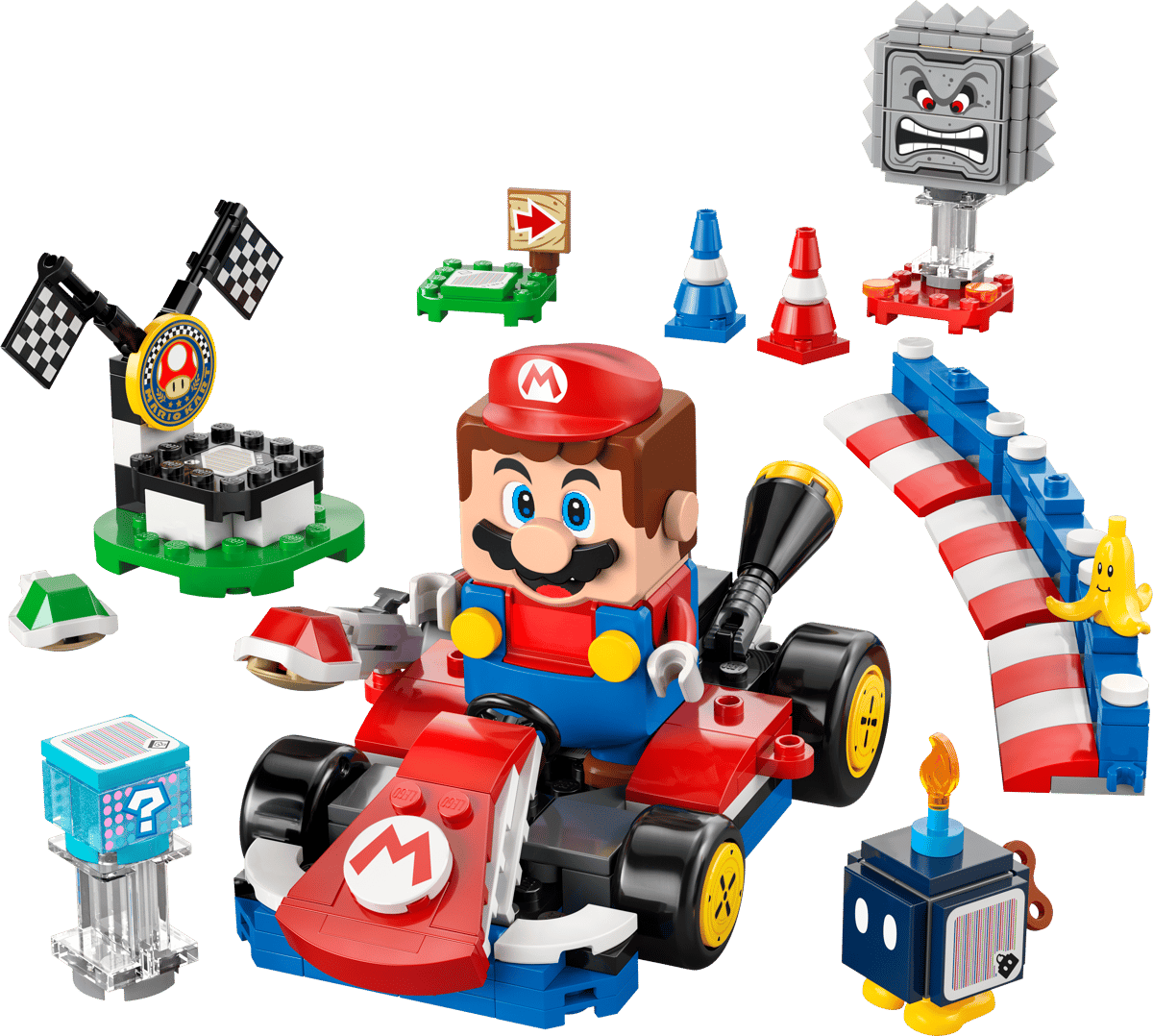LEGO Super Mario - Mario Kart™ – Interactive LEGO® Mario™ & Standard Kart - 72043
