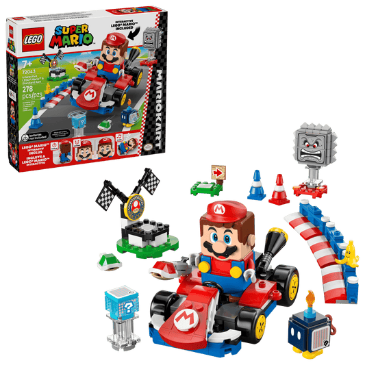 LEGO Super Mario - Mario Kart™ – Interactive LEGO® Mario™ & Standard Kart - 72043