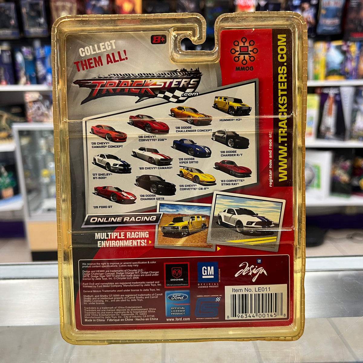 Tracksters Online Racing - 2005 Corvette C6-R (YELLOW) - 2008 *YELLOWING CLAMSHELL* *SEE PHOTOS*