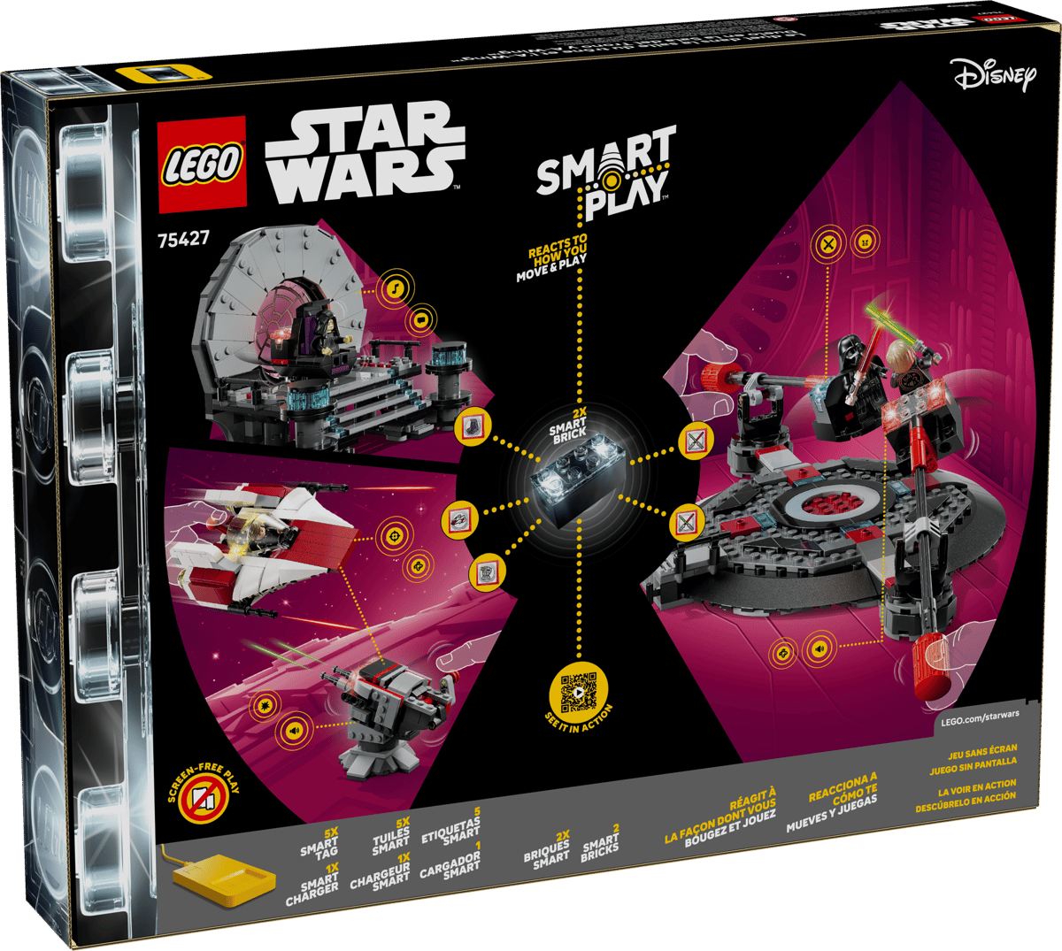 LEGO Star Wars - SMART Play™: Throne Room Duel & A-Wing™ - 75427