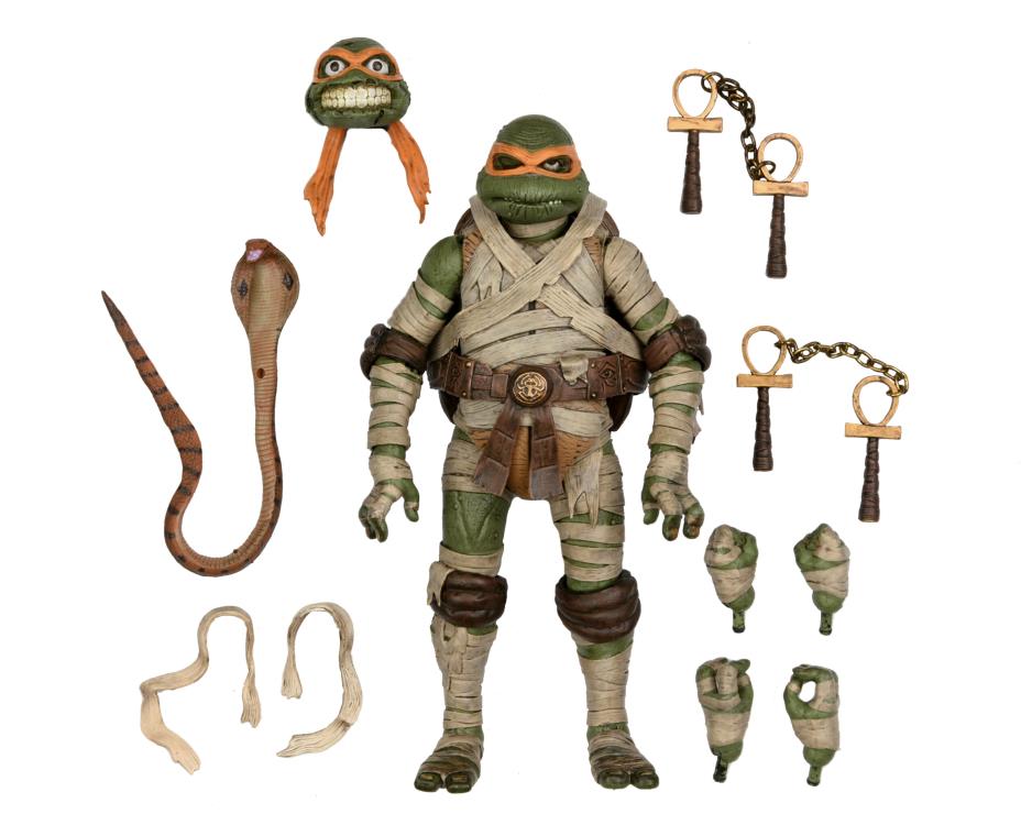 NECA - Universal Monsters x Teenage Mutant Ninja Turtles Ultimate Michelangelo as The Mummy