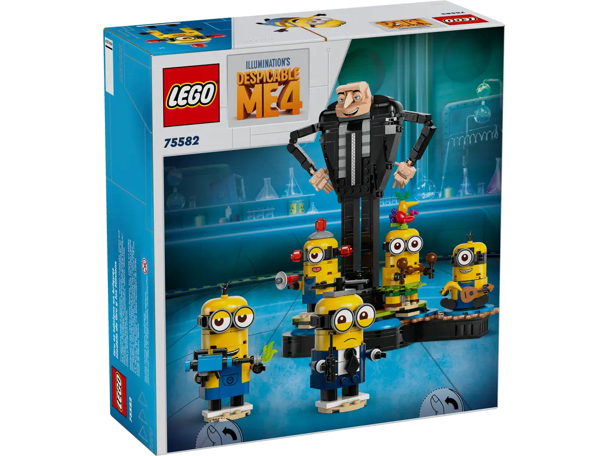 LEGO - DESPICABLE ME 4 - Brick-Built Gru and Minions - 75582