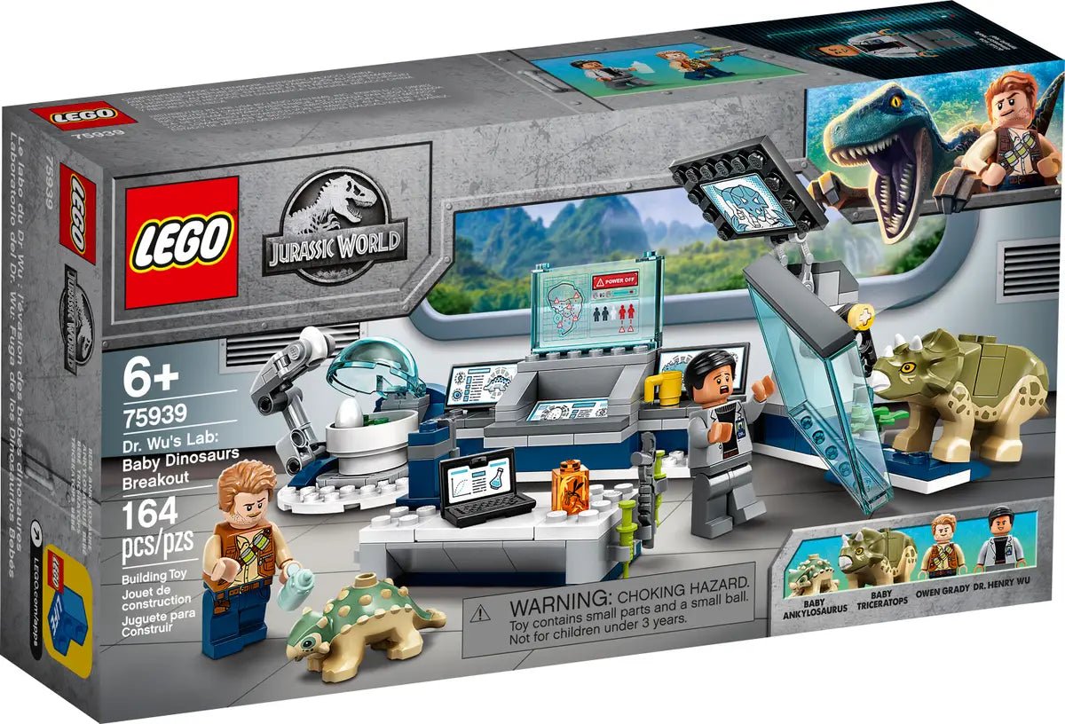 LEGO Jurassic World - Dr. Wu's Lab: Baby Dinosaurs Breakout - 75939