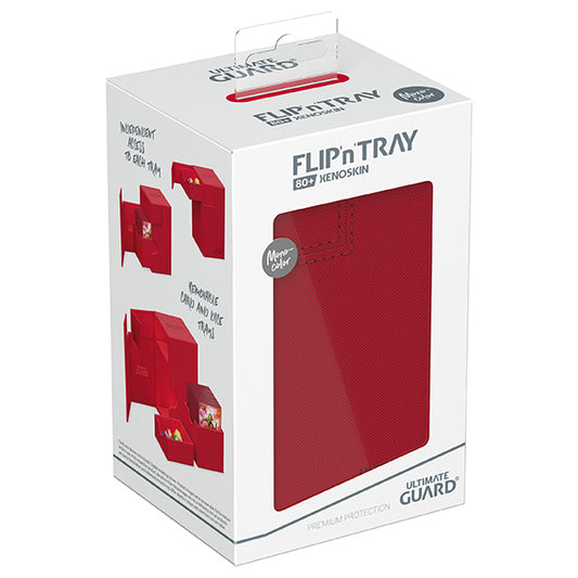 Deck Case: Flip´n´Tray 80+ Standard Size Monocolor - Red