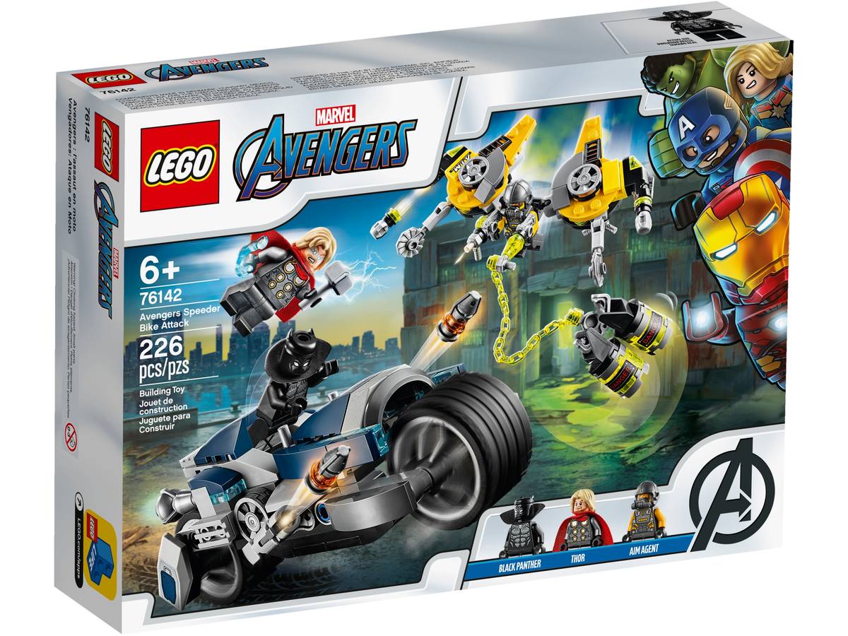 LEGO Marvel - Avengers Speeder Bike Attack - 76142 (RETIRED)