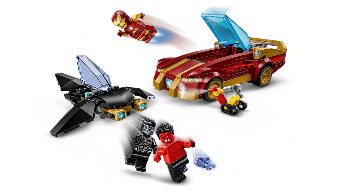 LEGO Marvel - Iron Man Car & Black Panther vs. Red Hulk - 76310