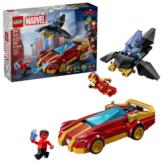 LEGO Marvel - Iron Man Car & Black Panther vs. Red Hulk - 76310