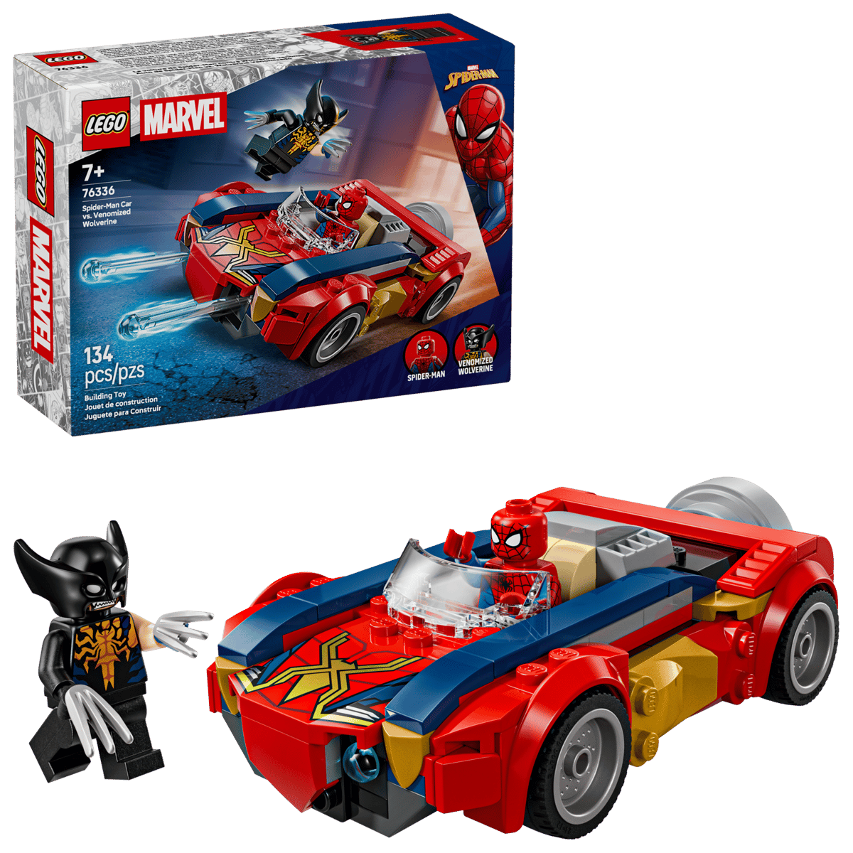 LEGO Marvel - Spider-Man Car vs. Venomized Wolverine - 76336