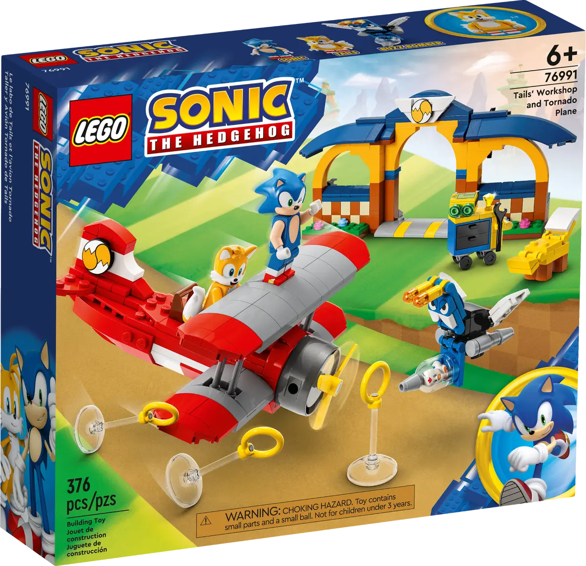 LEGO - Sonic The Hedgehog - Tails' Workshop and Tornado Plane - 76991