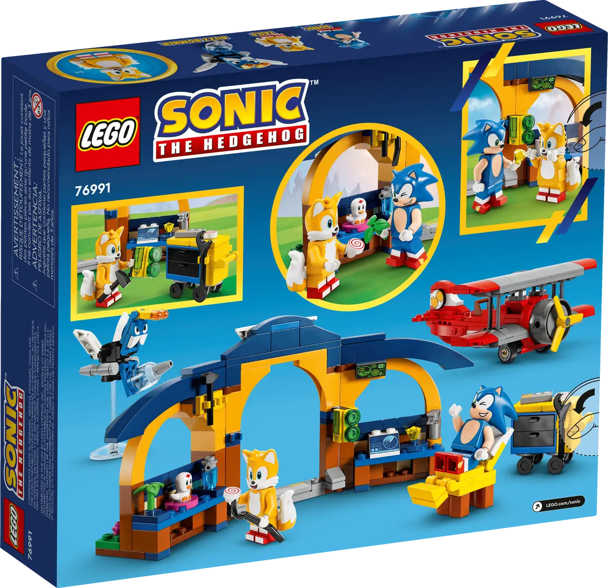 LEGO - Sonic The Hedgehog - Tails' Workshop and Tornado Plane - 76991