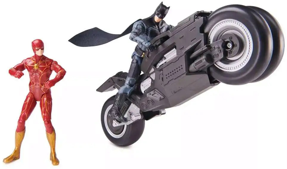 The Flash - Batcycle Playset  (with Batman & Flash Action Figures) - Target Exclusive