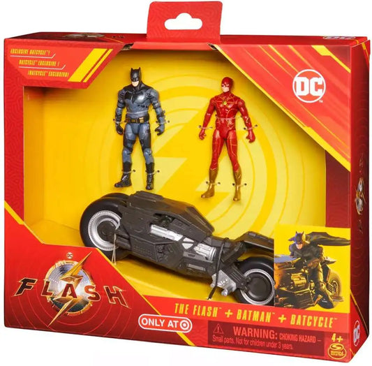 The Flash - Batcycle Playset  (with Batman & Flash Action Figures) - Target Exclusive