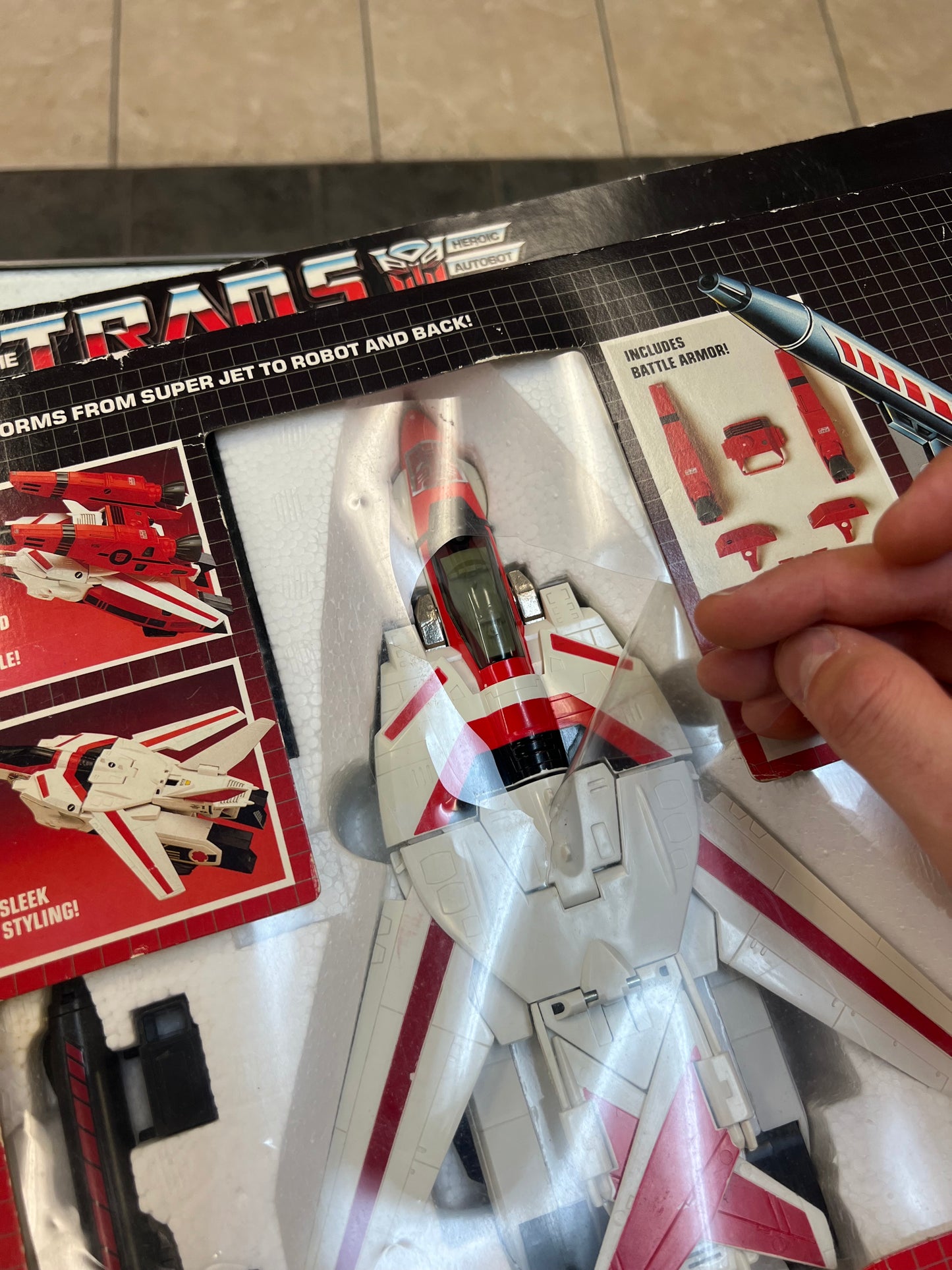 Transformers G1 1984 - Jetfire - Autobot Air Guardian - (5797) COMPLETE OPENED BOX!