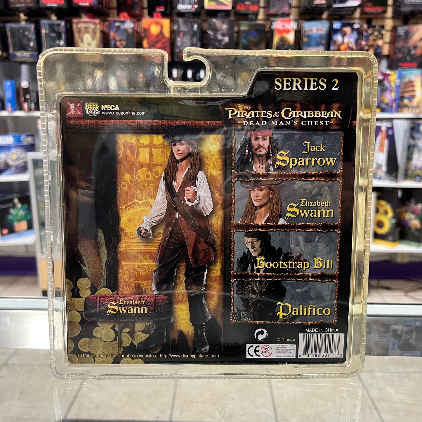 NECA - Pirates of the Caribbean Dead Man's Chest - Elizabeth Swann - Series 2 Action Figure (Yellow Box)