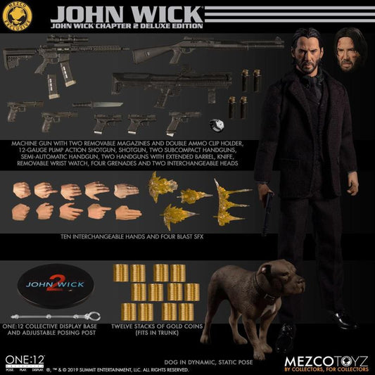 Mezco One:12 Collective John Wick Exclusive Deluxe Edition - John Wick: Chapter 2