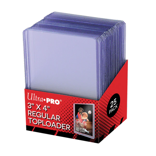 Ultra Pro - 3" x 4" Clear Regular Toploaders (25ct) for Standard Size Cards