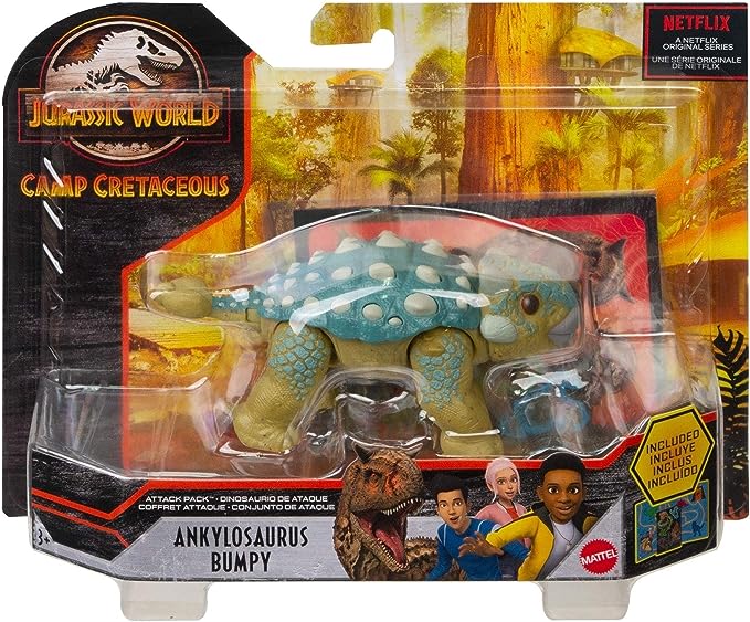 Jurassic World Toys Attack Pack Dinosaur Action Figure - Bumpy