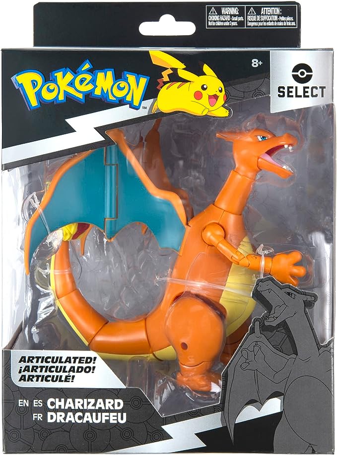 Pokemon Charizard, Super-Articulated 6-Inch Figure