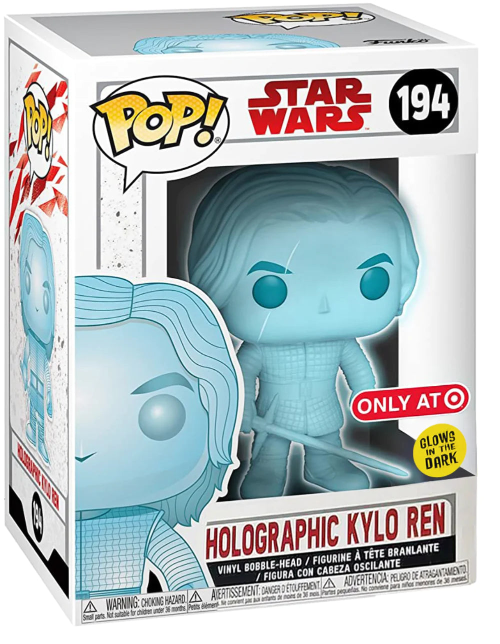 Funko Pop! Star Wars - Holographic Kylo Ren - Glow - Exclusive - 194