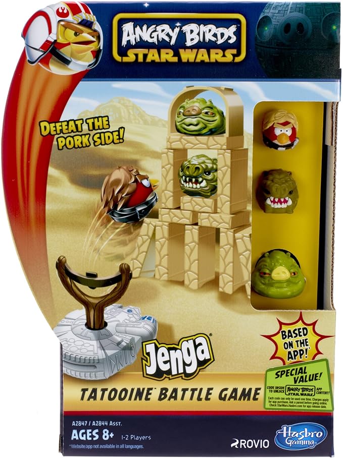 Hasbro - Angry Birds - Star Wars - Jenga - Tatooine Battle Game